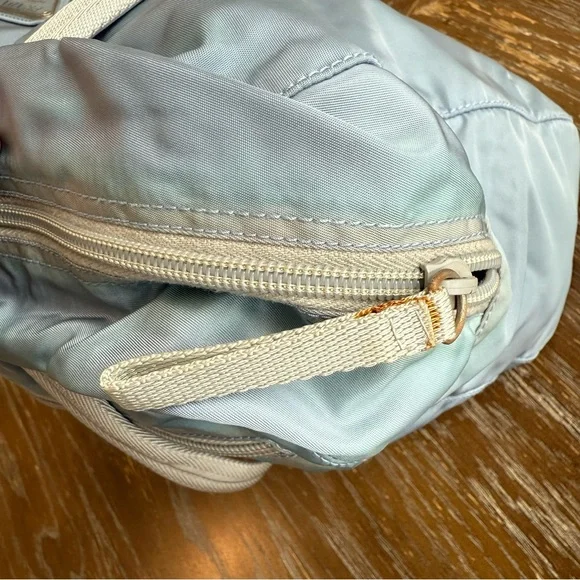 PRADA Hand Bag Nylon Light Blue Silver Auth 107215 - Picture 7 of 10